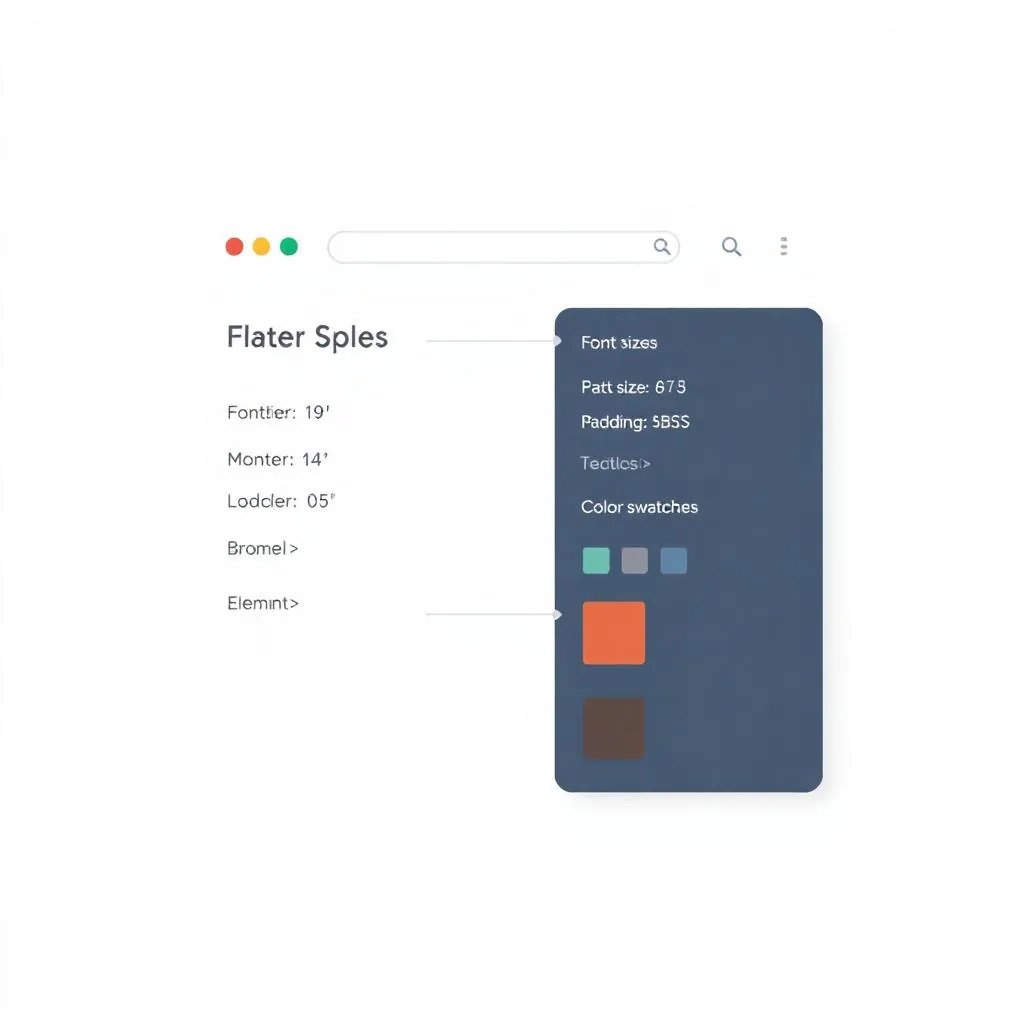 Webpage element specs